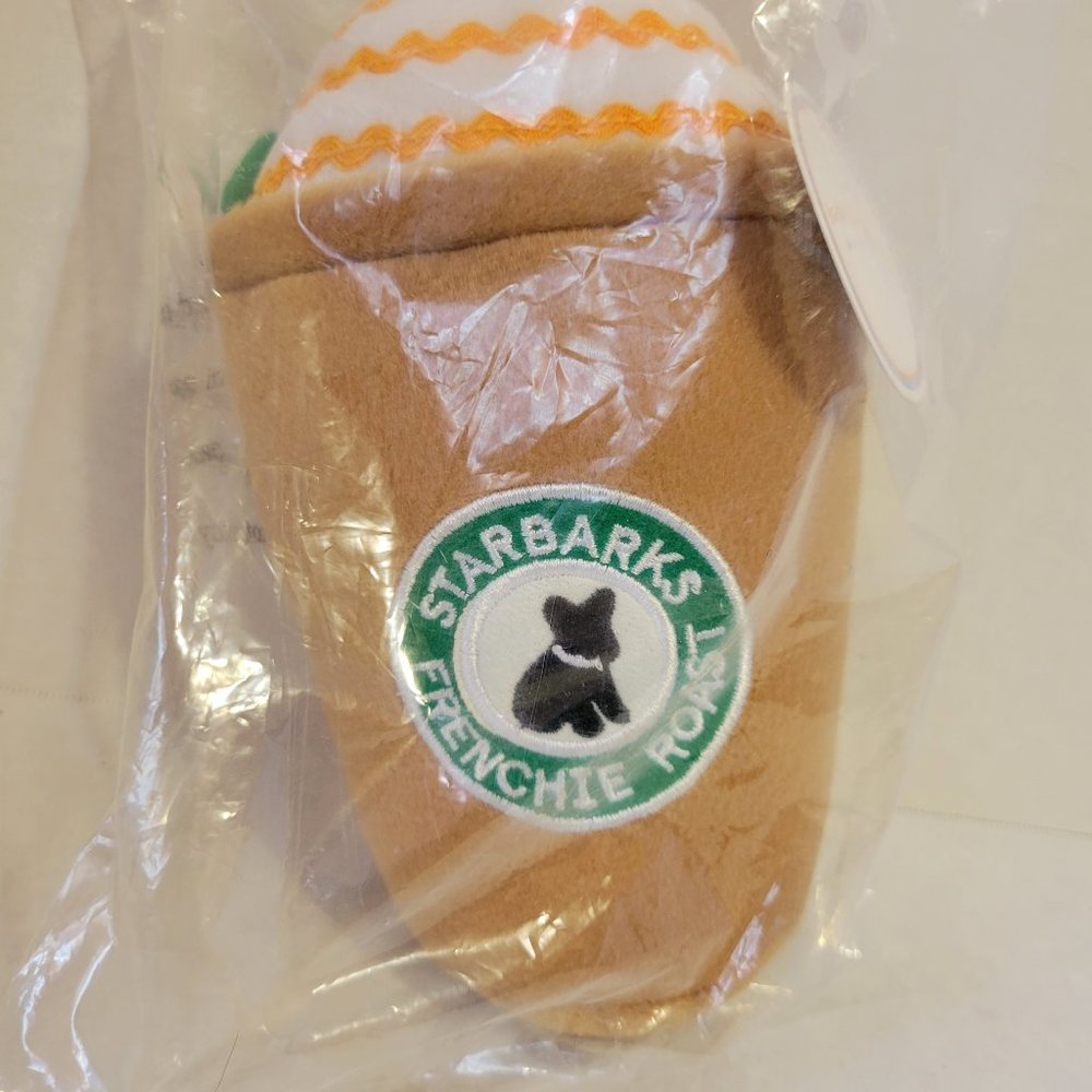 Haute Diggity Dog Starbarks Frenchie Roast Plush Dog Squeaker Toy - NWT